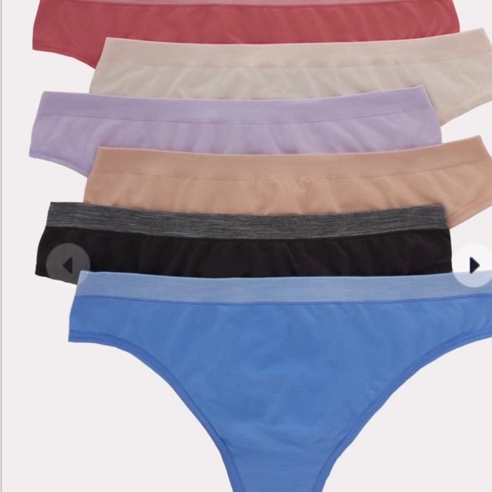 NWT Hanes Comfort Flex Fit Women’s Seamless Thongs Underwear 6- Pack Size XL